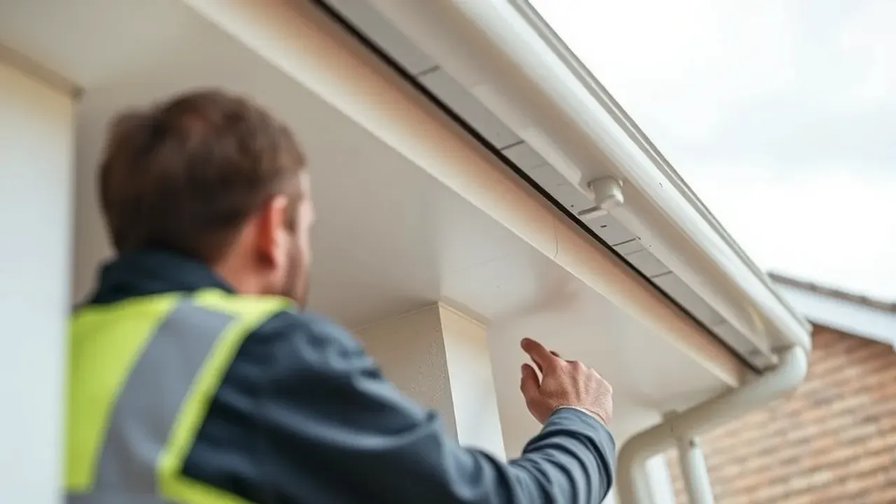 A professional carrying out Fascias and soffits in Tankerton near Whitstable