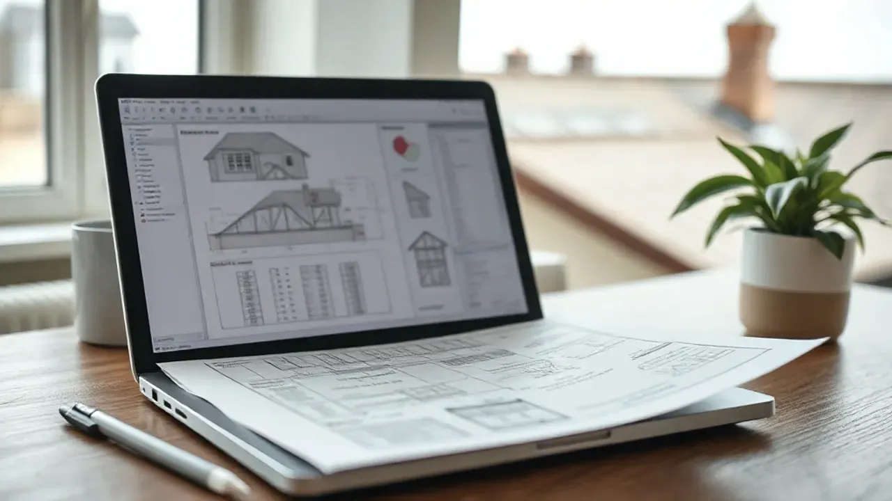 Plans and survey data produced by Flat roof