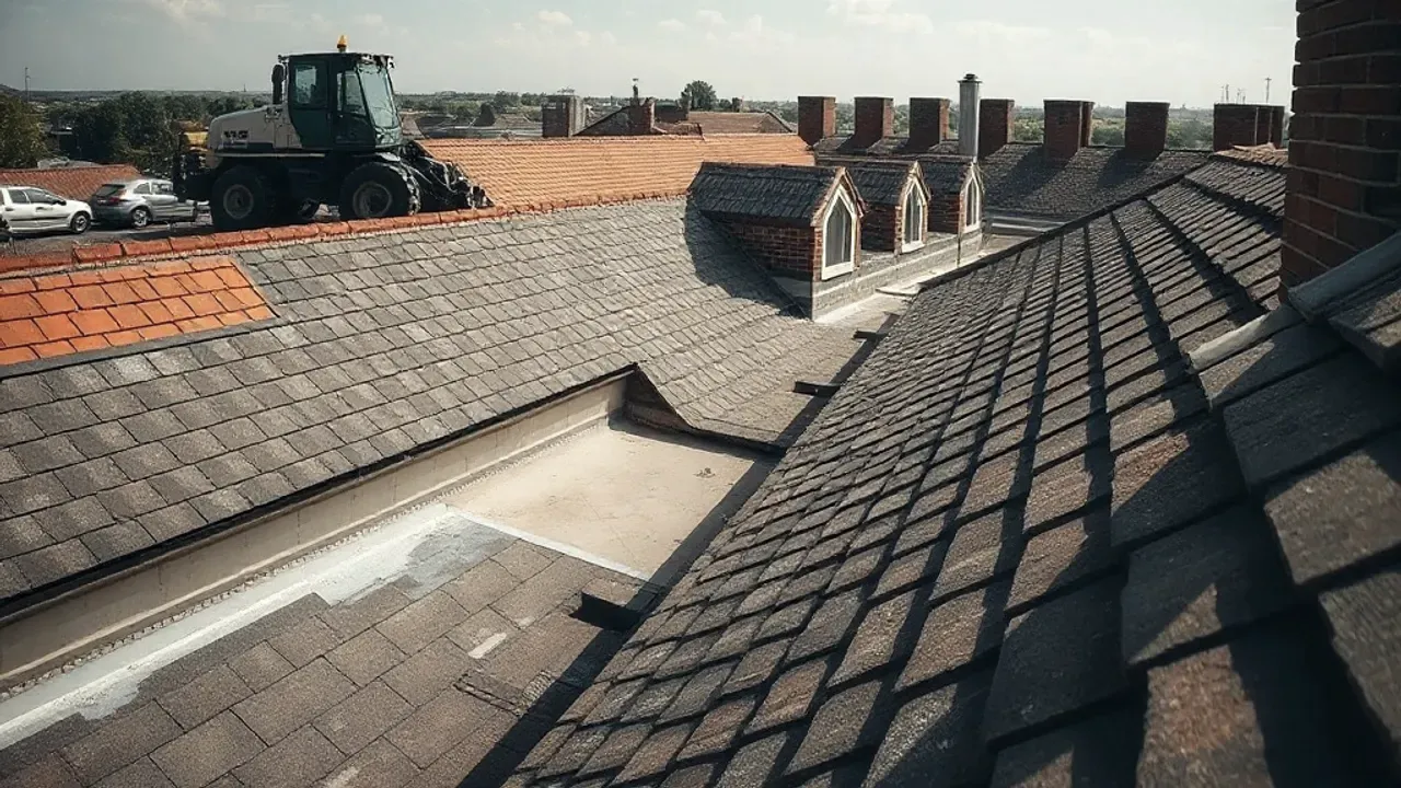 The site involved in Roofing in Ramsgate, near Whitstable, seen from a distance